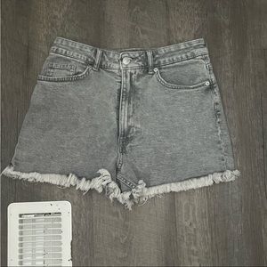 Grey Jean shorts
